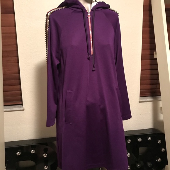 Gucci Tech-Jersey Dress Swarovski Embellishing - Picture 8 of 11